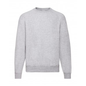 Fruit of the Loom Classic Raglan Sweat - Heather Grey - L