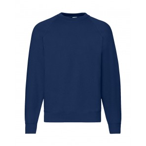 Fruit of the Loom Classic Raglan Sweat - Navy - L