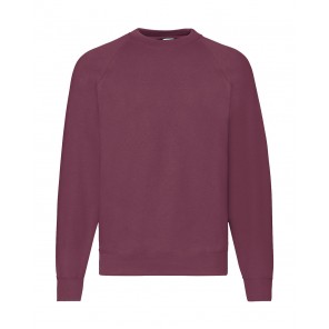 Fruit of the Loom Classic Raglan Sweat - Burgundy - M