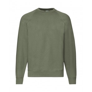 Fruit of the Loom Classic Raglan Sweat - Classic Olive - M