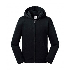 Russell Kids' Authentic Zipped Hood Sweat - Black - M(116/5-6)