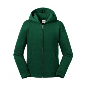 Russell Kids' Authentic Zipped Hood Sweat - Bottle Green - L(128/7-8)