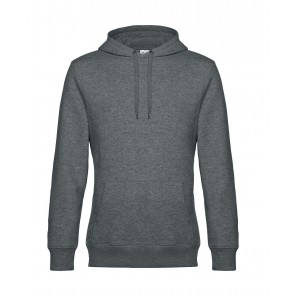 B&C KING Hooded - Heather Mid Grey - 3XL