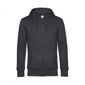 B&C KING Zipped Hood - Asphalt - 4XL