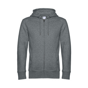 B&C KING Zipped Hood - Grey - L