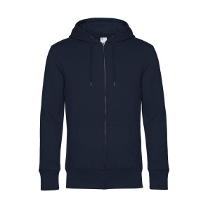 B&C KING Zipped Hood - Navy Blue - M
