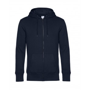B&C KING Zipped Hood - Navy Blue - 2XL