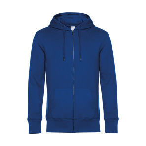 B&C KING Zipped Hood - Blue - 2XL