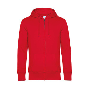 B&C KING Zipped Hood - Red - 4XL