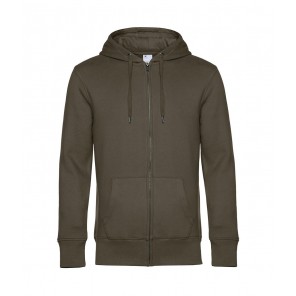 B&C KING Zipped Hood - Khaki - 2XL