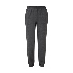 Fruit of the Loom Classic Elasticated Cuff Jog Pants - Dark Heather Grey - L