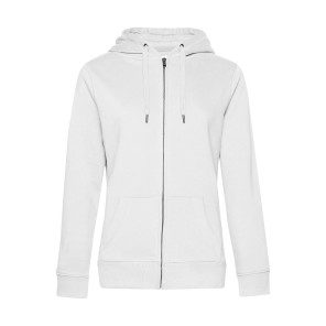B&C QUEEN Zipped Hood - White - L