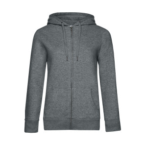 B&C QUEEN Zipped Hood - Grey - XS