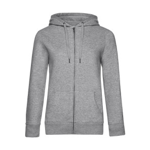 B&C QUEEN Zipped Hood - Dark Grey - XS
