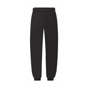 Fruit of the Loom Kids' Classic Elasticated Cuff Jog Pants - Black - 128(7-8)