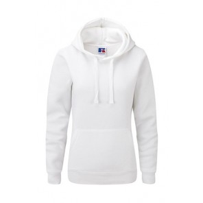 Russell Ladies Authentic Hooded Sweat White - Größe M