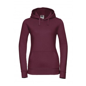 Russell Ladies' Authentic Hooded Sweat - Burgundy - XS
