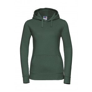 Russell Ladies' Authentic Hooded Sweat - Bottle Green - L
