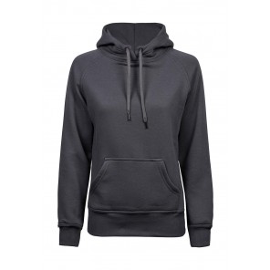 Tee Jays Ladies' Hooded Sweat - Dark Grey - M