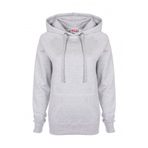 FDM Ladies' Raglan Hoodie - Sport Grey - XL