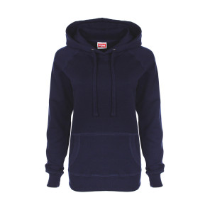 FDM Ladies' Raglan Hoodie - Navy - XL