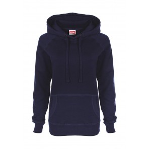FDM Ladies' Raglan Hoodie - Navy - XL