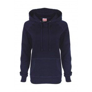FDM Ladies' Raglan Hoodie - Navy - S