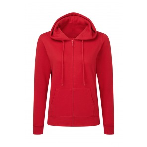 SG Originals Hooded Full Zip Women - Red - 2XL