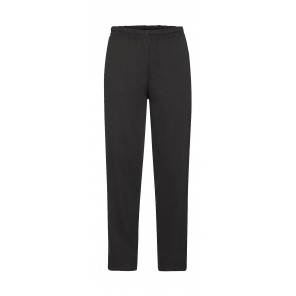 Fruit of the Loom Classic Open Hem Jog Pants - Black - S