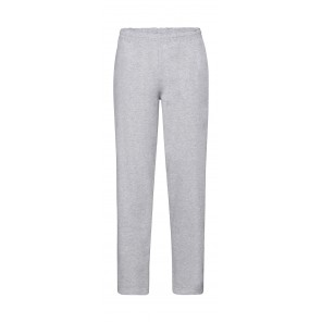 Fruit of the Loom Classic Open Hem Jog Pants - Heather Grey - L