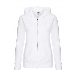 Fruit of the Loom Premium Hooded Sweat Jacket Lady-Fit - White - 2XL(18)