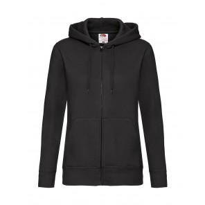 Fruit of the Loom Premium Hooded Sweat Jacket Lady-Fit - Black - XL(16)