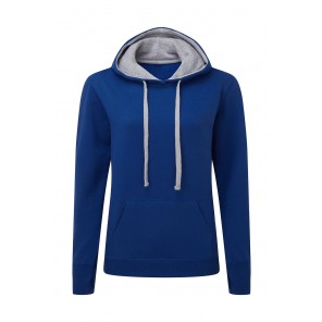 SG Originals Contrast Hooded Sweatshirt Women - Royal/Light Oxford - XS