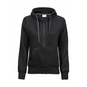 Tee Jays Ladies' Fashion Full Zip Hood - Black - M