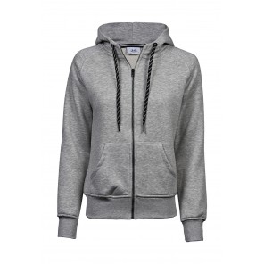 Tee Jays Ladies' Fashion Full Zip Hood - Heather Grey - L
