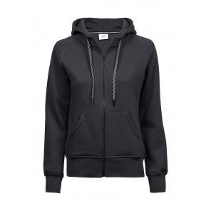 Tee Jays Ladies' Fashion Full Zip Hood - Dark Grey - XL