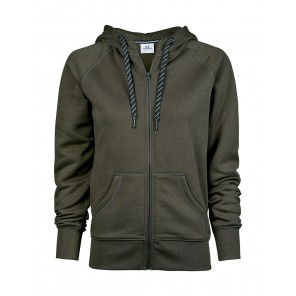 Tee Jays Ladies' Fashion Full Zip Hood - Deep Green - XL