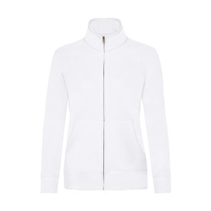 Fruit of the Loom Ladies' Premium Sweat Jacket - White - XS