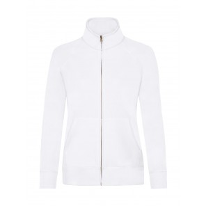 Fruit of the Loom Ladies' Premium Sweat Jacket - White - 2XL
