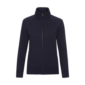 Fruit of the Loom Ladies' Premium Sweat Jacket - Deep Navy - XS