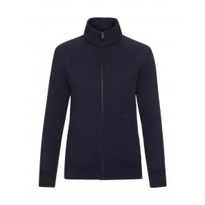 Fruit of the Loom Ladies' Premium Sweat Jacket - Deep Navy - 2XL