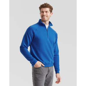 Fruit of the Loom Premium Sweatshirt mit Reißverschluss-Kragen