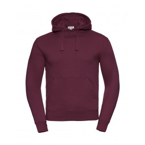 Russell Men's Authentic Hooded Sweat - Burgundy - XS