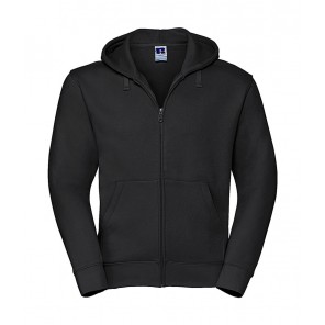 Russell Men's Authentic Zipped Hood - Black - 5XL