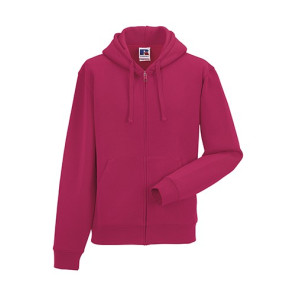 Russell Men's Authentic Zipped Hood - Fuchsia - 3XL