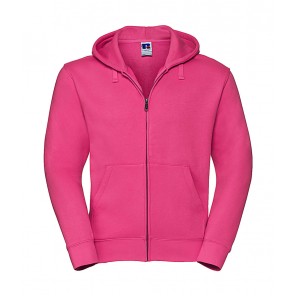 Russell Men's Authentic Zipped Hood - Fuchsia - 3XL
