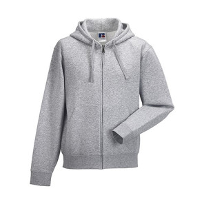 Russell Men's Authentic Zipped Hood - Light Oxford - 3XL