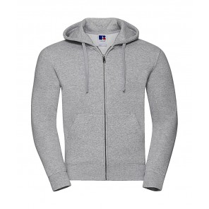 Russell Men's Authentic Zipped Hood - Light Oxford - M