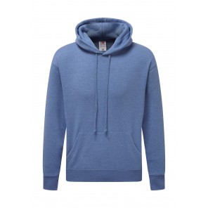 Fruit of the Loom Premium Hooded Sweat - Heather Royal - M