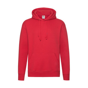 Fruit of the Loom Premium Hooded Sweat - Red - M